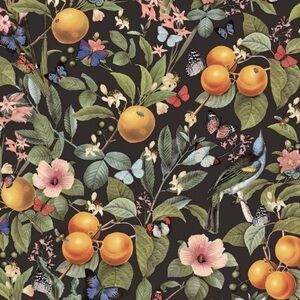 ROOMMATES BWT citrus green peel and stick wallpaper -botanical fruit